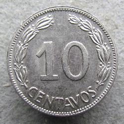 Ecuador 10 Centavos 1964