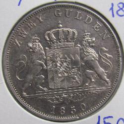 Bavorsko 2 Gulden 1850