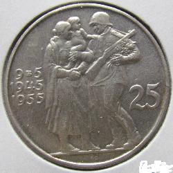 Československo 25 Kč 1955