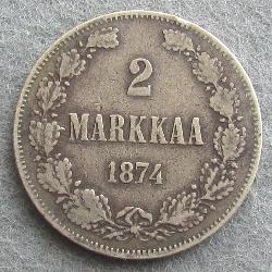 Finland 2 M 1874 S