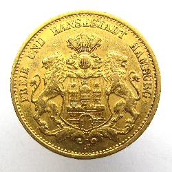 Hamburg 20 Mark 1899 J