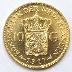 Netherlands 10 G 1917