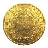 Francie 20 Franků 1860 BB