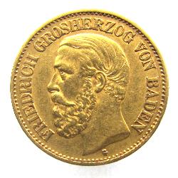 Baden 10 Mark 1891 G