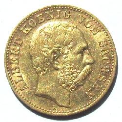 Saxony 10 M 1891 E