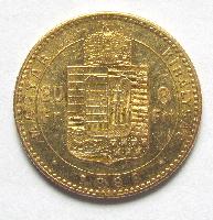 Austria Hungary 20 Fr / 8 Frt 1888 KB