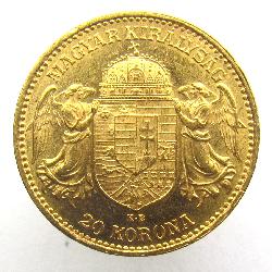 Austria Hungary 20 korun 1905 KB