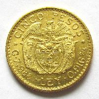 Colombia 5 pesos 1924