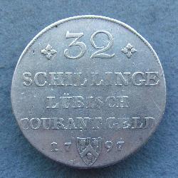 Lübeck 32 Shilling 1797