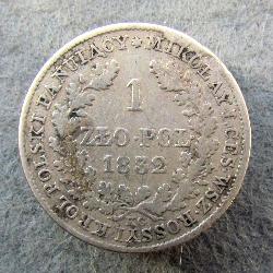 Poland 1 zloty 1832