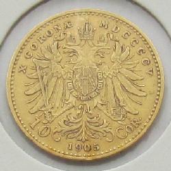 Rakousko-Uhersko 10 Cor. 1905