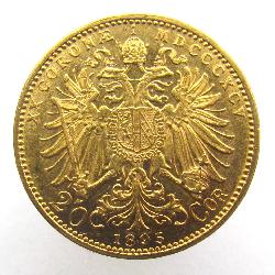 Austria Hungary 20 korun 1895