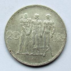 Československo 20 Kč 1934