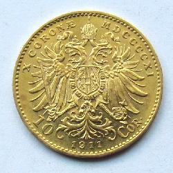 Rakousko-Uhersko 10 Cor. 1911