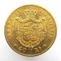 Spanien 40 Real 1864