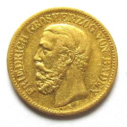 Баден 10 M 1875 G