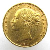 Great Britain Sovereign 1869