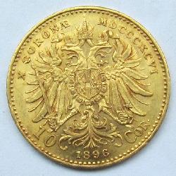 Austria Hungary 10 korun 1896