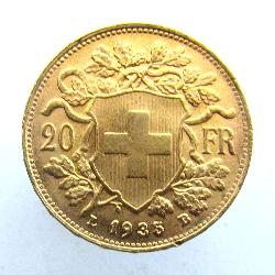 Switzerland 20 Fr 1935 LB