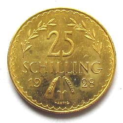 Австрия 25 шиллингов 1928