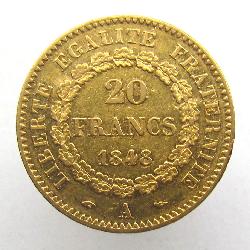 France 20 Francs 1848 A