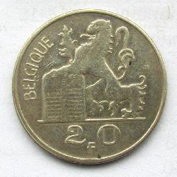 Belgium 20 Fr 1953