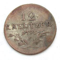Austria Hungary 12 kreuzer 1795 F