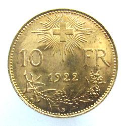 Switzerland 10 Francs 1922