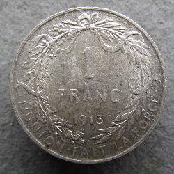 Belgium 1 franc 1913