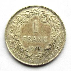 Бельгия 1 франк 1913