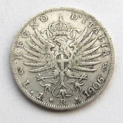 Italy 1 lira 1906