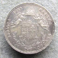 Austria Hungary 1 Forint 1869 GYF