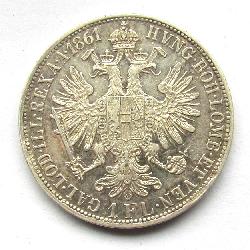 Austria Hungary 1 FL 1861 A