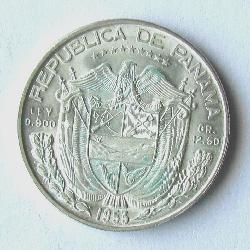 Панама ½ бальбоа 1953