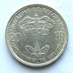 Бельгия 20 франков 1935