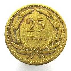 Турция 25 куруш 1956