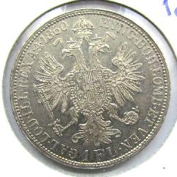 Austria Hungary 1 FL 1860 A