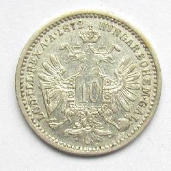 Österreich-Ungarn 10 kreuzer 1872