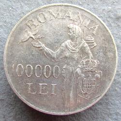 Romania 100.000 lei 1946