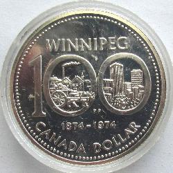 Канада 1 доллар 1974
