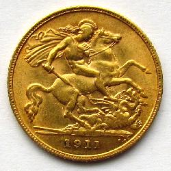 Great Britain 1/2 Sovereign 1911