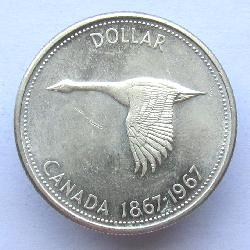 Канада 1 доллар 1967