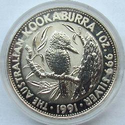 Австралия 5 долларов 1991