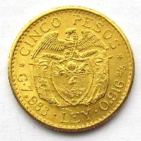 Kolumbie 5 pesos 1925