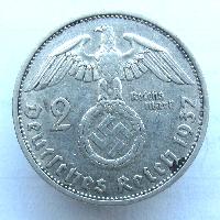 Германия 2 RM 1937 F