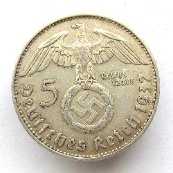Германия 5 RM 1937 J