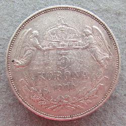 Austria Hungary 5 Krones 1900 KB