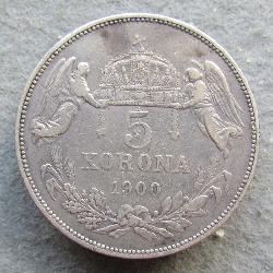 Австро-Венгрия 5 крон 1900 KB