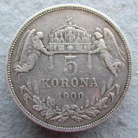 Austria Hungary 5 Krones 1900 KB