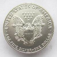 США 1 доллар - 1 унция. 1991